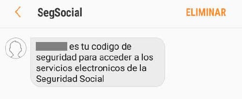 sms Seguridad Social