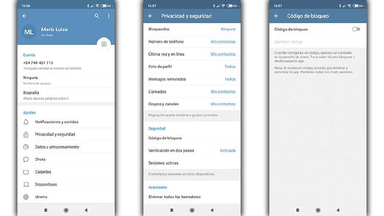 contraseña telegram contraseña telegram