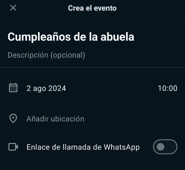 evento WhatsApp