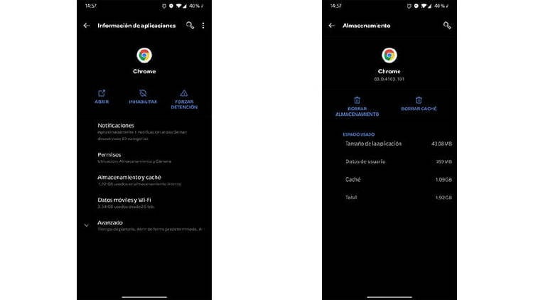 borrar cache trucos google chrome movil