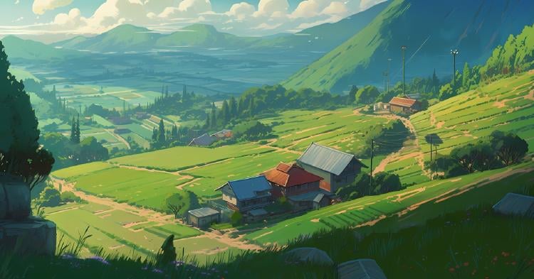 anime paisaje anime paisaje