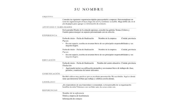 curriculum sencillo plantillas curriculum sencillo plantillas
