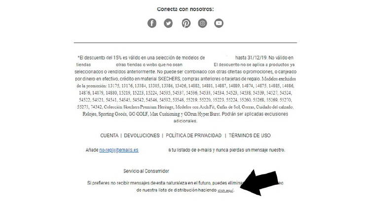 Cómo eliminar nuestra suscripción a los boletines de noticias