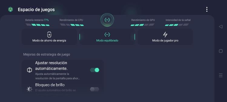 modo juego Android modo juego Android
