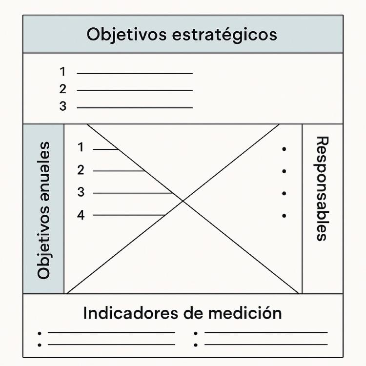 matriz Hoshin Kanri matriz Hoshin Kanri