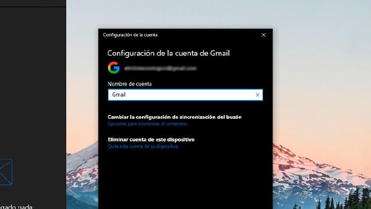 eliminar cuenta gmail windows