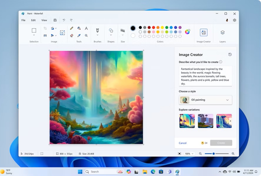 creador imagens paint