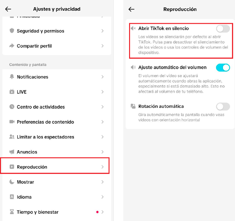 tiktok en silencio tiktok en silencio