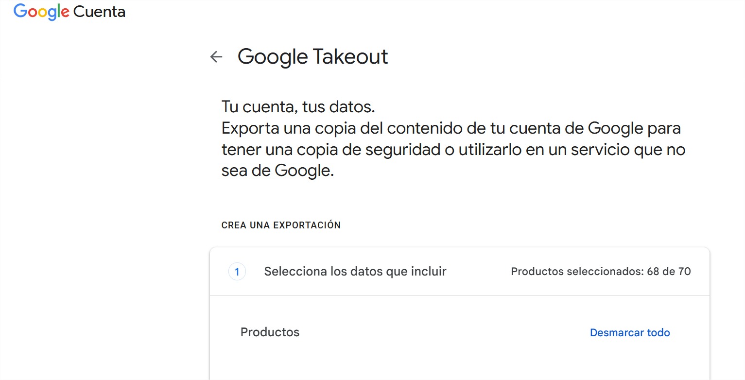 google takeout