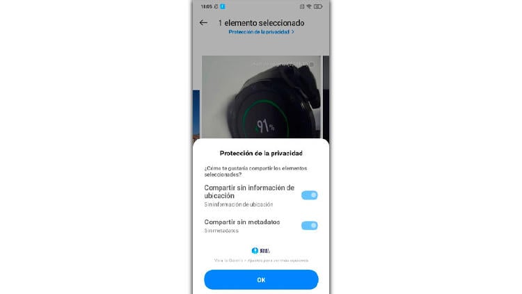 privacidad fotos miui