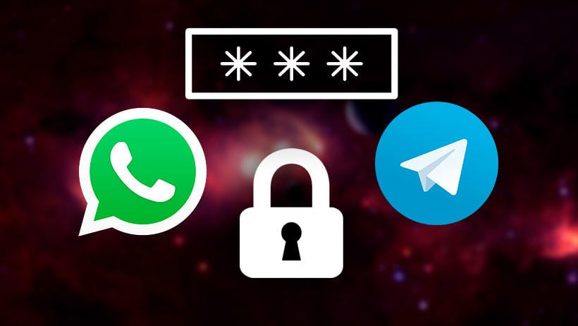contraseña whatsapp telegram