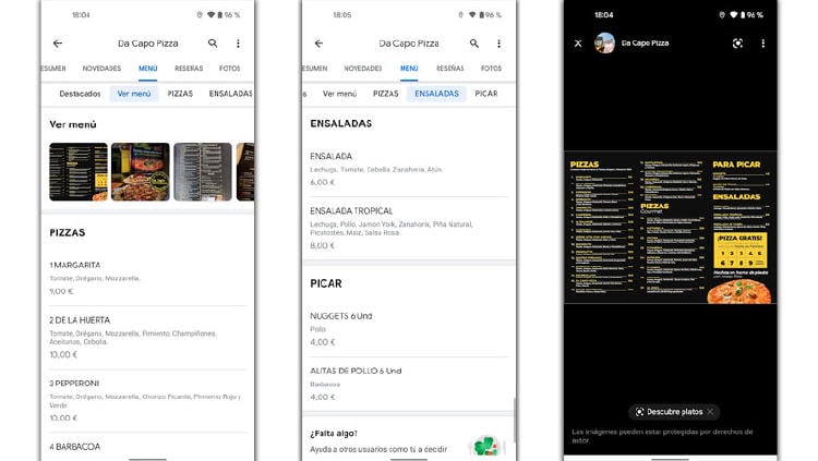 menu carta bares google maps menu carta bares google maps
