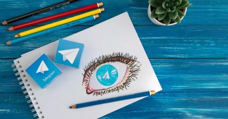 telegram en un cuaderno telegram en un cuaderno