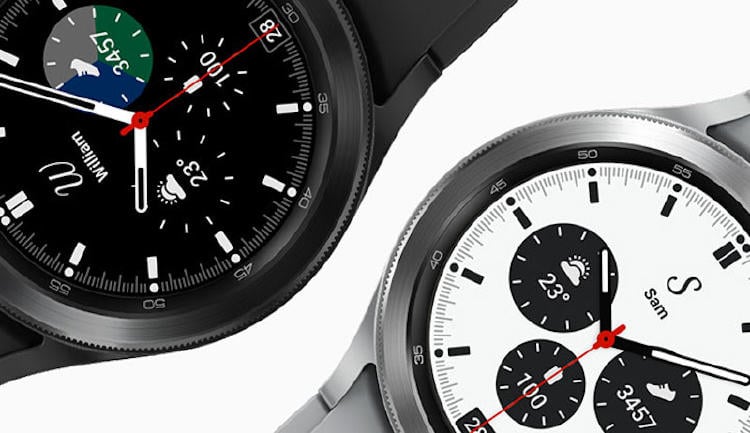 galaxy watch4 classic black silver front design mo