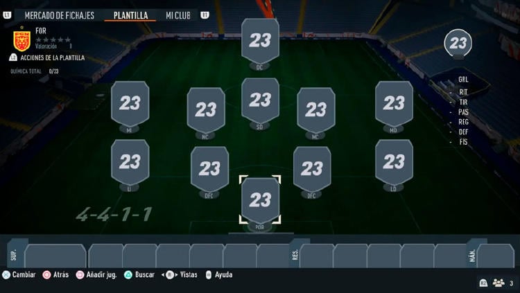 formacion fifa 23