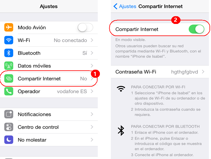 Cómo utilizar un móvil como router | iPhone
