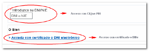 dni Hacienda clave PIN