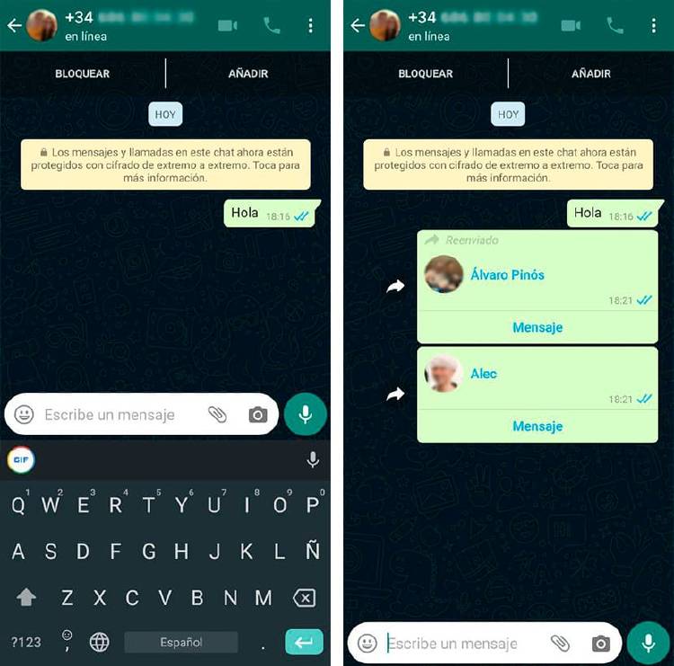 Enviar WhatsApp a un número sin tener el contacto