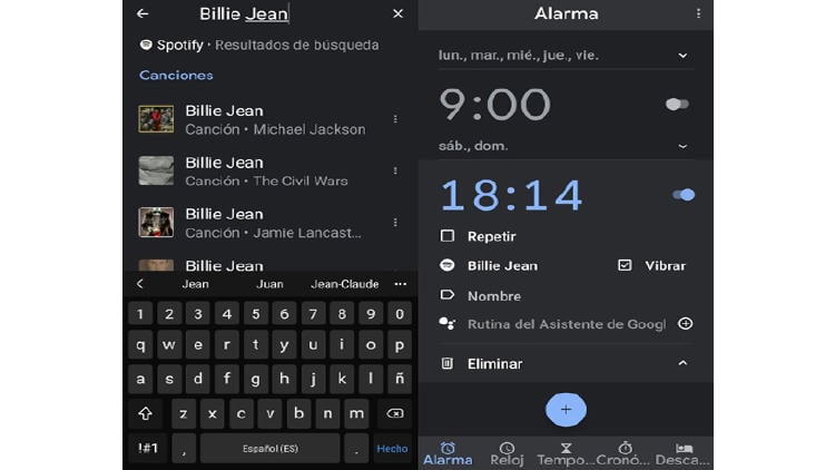 Alarma canción de Spotify Alarma canción de Spotify