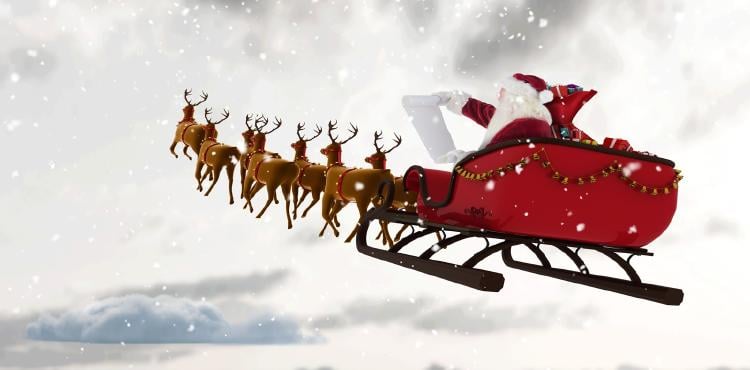 Papá Noel viaje Papá Noel viaje