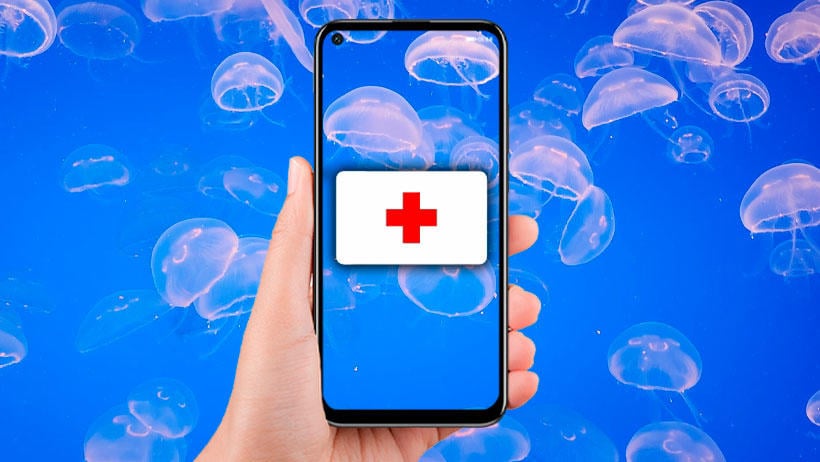 apps medusas playas mar