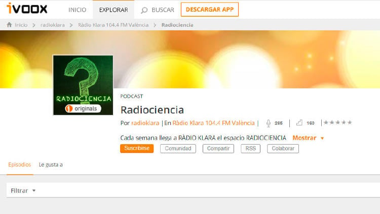 podcast ciencia Radiociencia