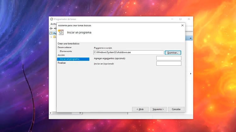 iniciar un programa iniciar un programa