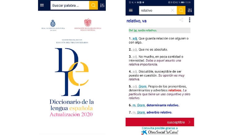 diccionario app movil