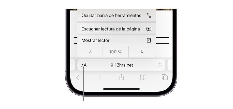 modo lector iPhone modo lector iPhone
