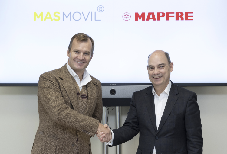 Meinrad Spenger, CEO del Grupo MASMOVIL, y José Manuel Inchausti, CEO de MAPFRE IBERIA.