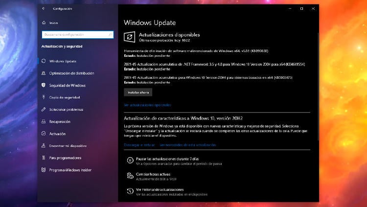 actualizacion windows