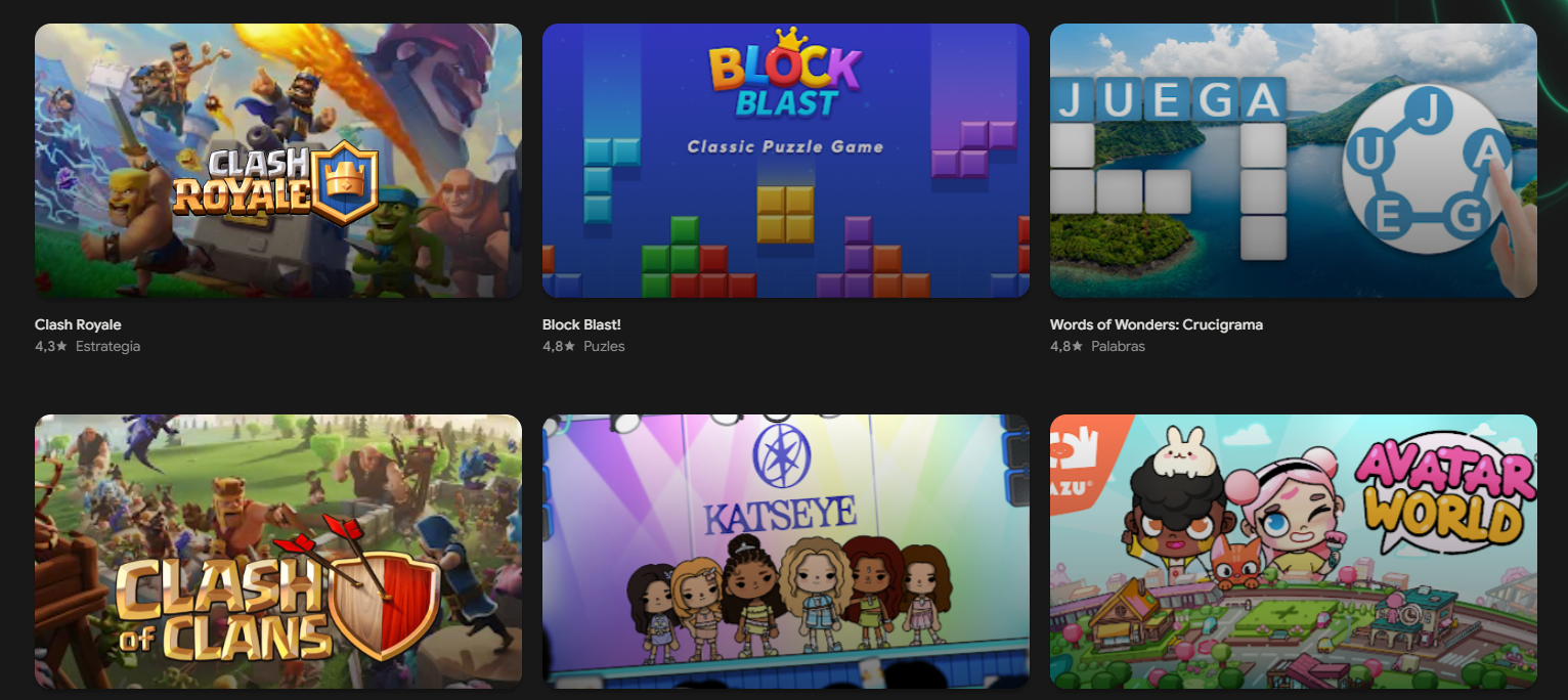google play juegos