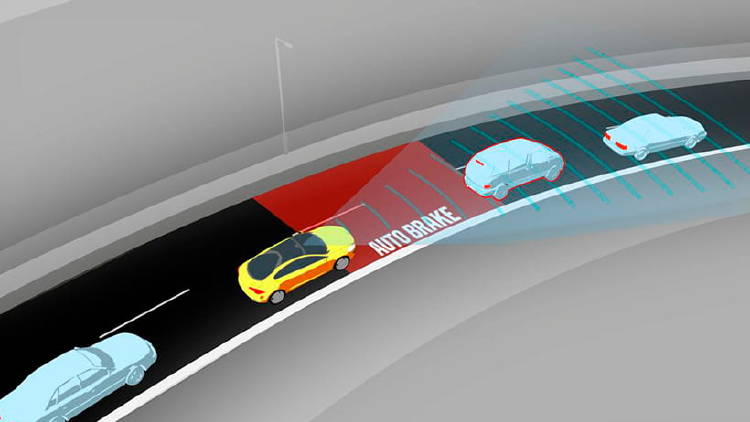 freno automatico seguidad peatones coche freno automatico seguidad peatones coche