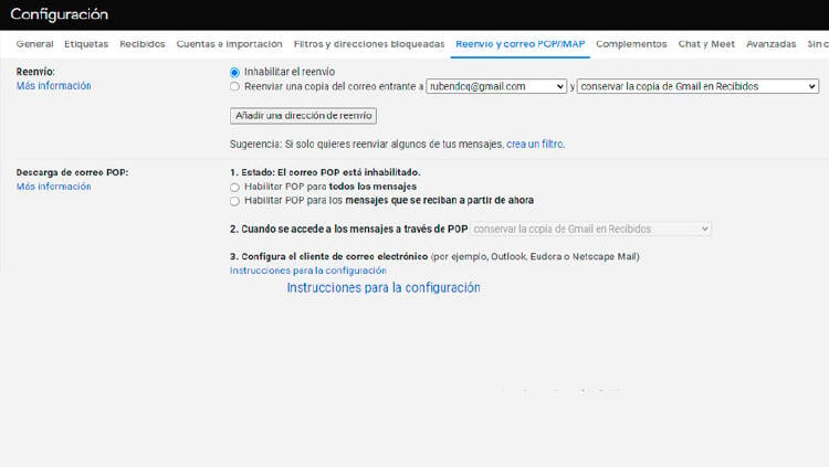 filtros correo electronico gmail