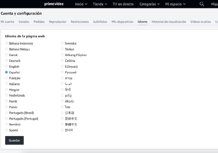 amazon idioma amazon idioma