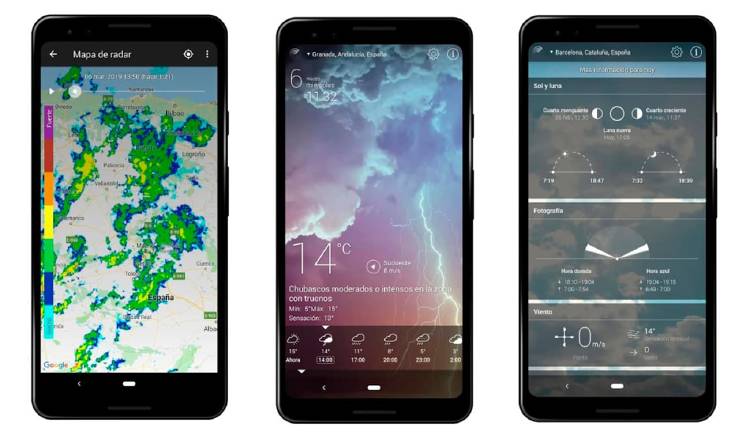 Tiempo en vivo, mejores apps del tiempo Tiempo en vivo, mejores apps del tiempo
