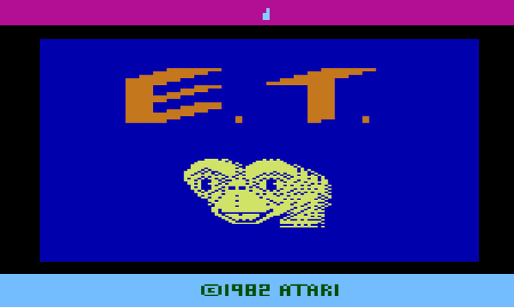 E.T. The Extra Terrestrial (Atari 2600, 1982) E.T. The Extra Terrestrial (Atari 2600, 1982)