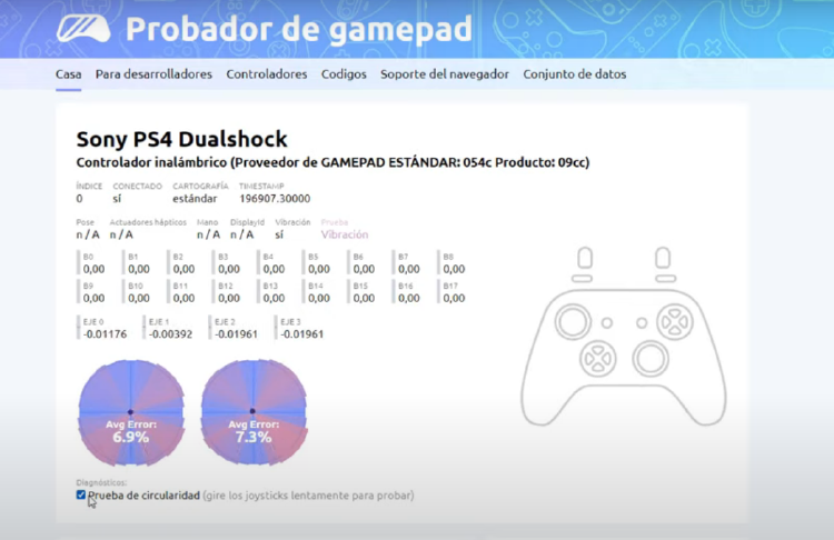 GAMEPAD TESTER GAMEPAD TESTER