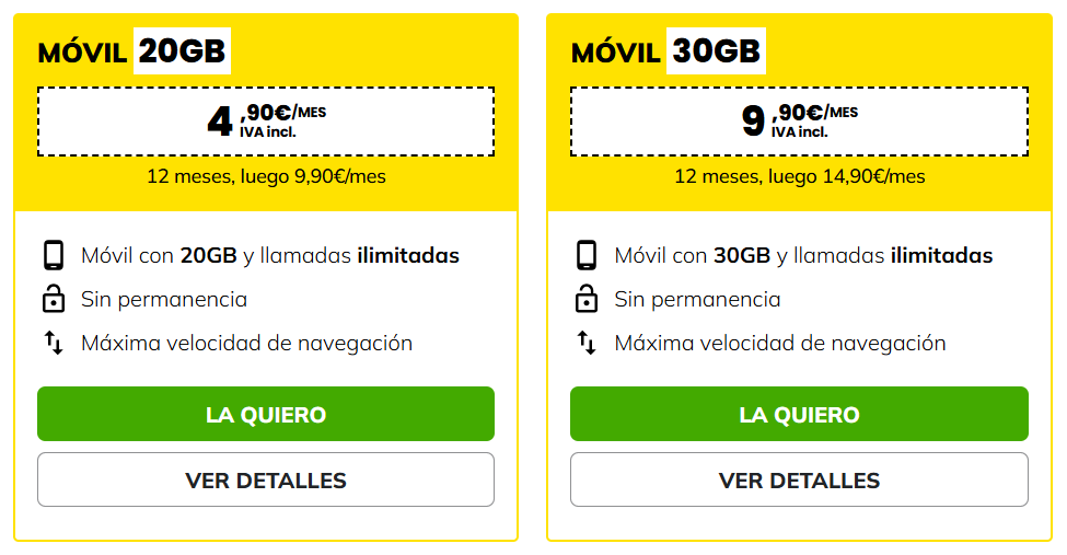 tarifas masmovil
