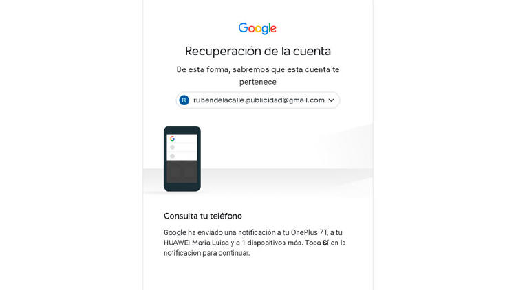 recuperar acceso google