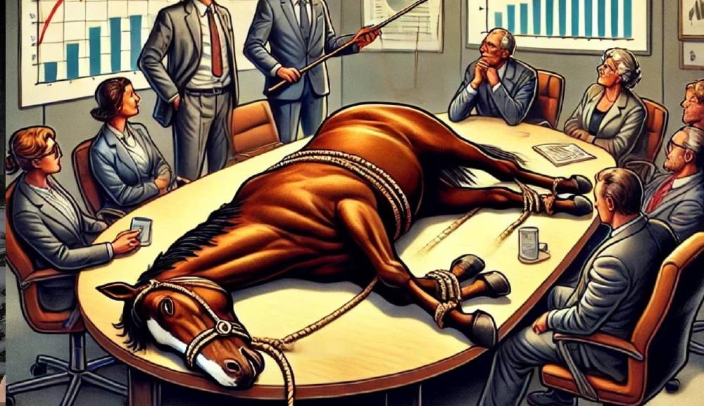 la teoría del caballo muerto