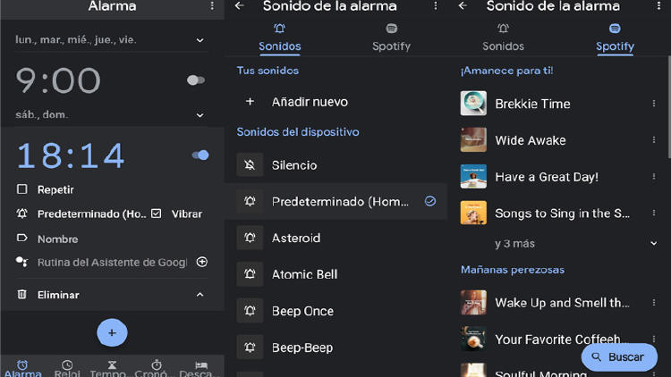 Canción de Spotify de alarma Canción de Spotify de alarma