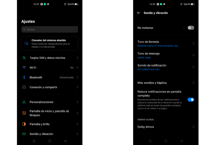 ajustes android ajustes android