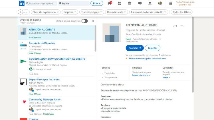 buscar empleo LinkedIn buscar empleo LinkedIn