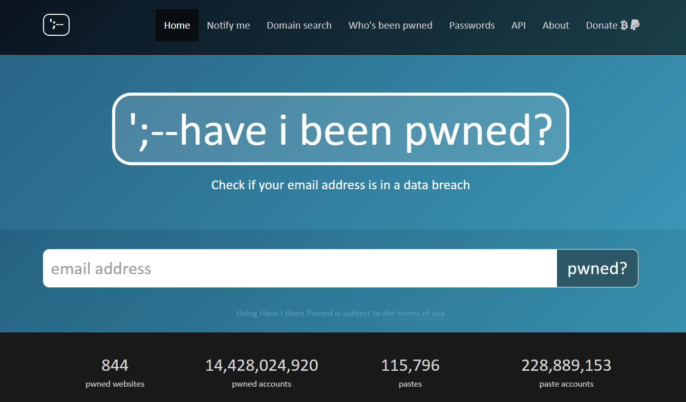 Have I Been Pwned