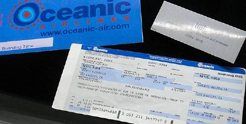 avión ticket