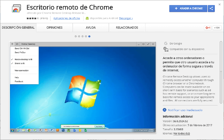 escritorio remoto escritorio remoto