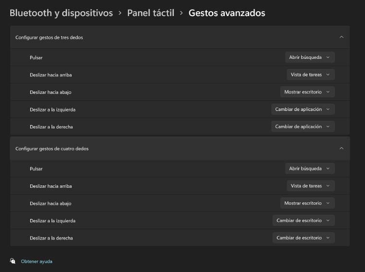 gestos avanzados gestos avanzados