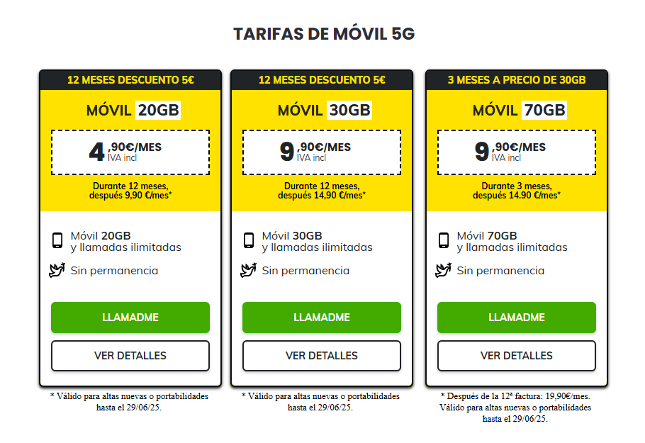 tarifas masmovil