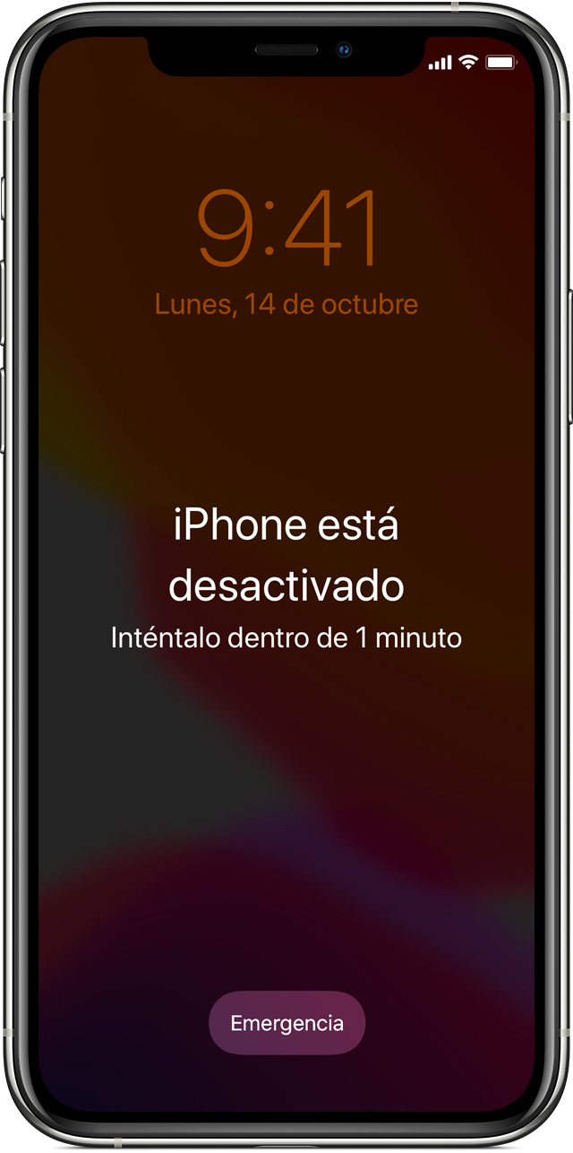 iphone desactivado
